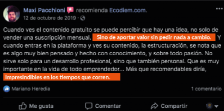 testimonio ecodiem